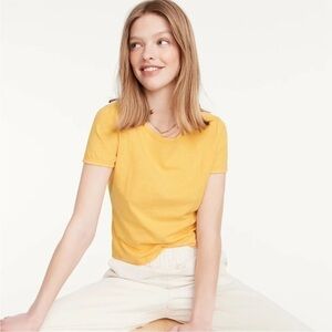 NWT J. Crew ‘90’s CROPPED ORGANIC SLUB COTTON TEE SHIRT SIZE 2XL